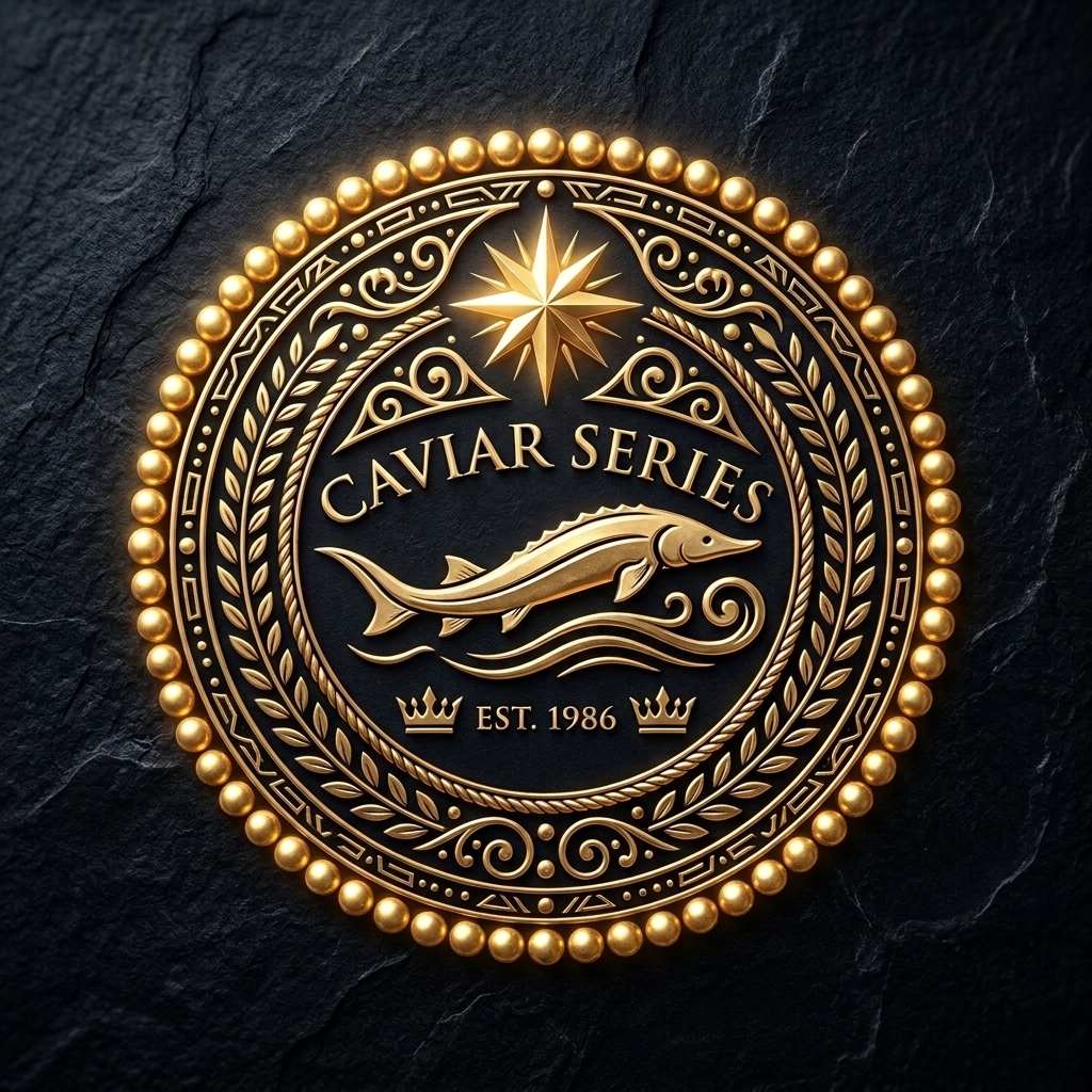 Caviar Series Luxury Gold Emblem